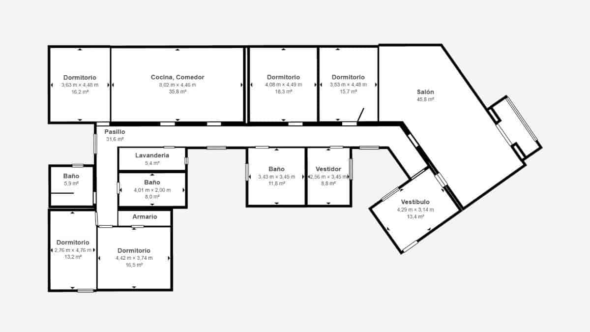6 slaapkamer Flat te koop in Palma de Mallorca - € 1.350.000 (Ref: 9619439)