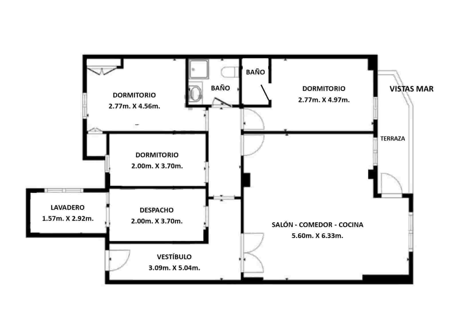 4 soveværelse Lejlighed til salg i Palma de Mallorca - € 630.000 (Ref: 9637739)