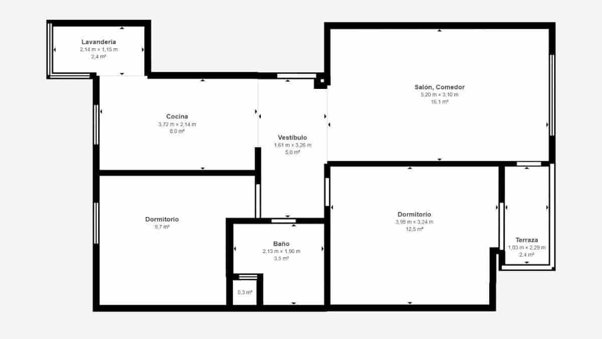 2 bedroom Flat for sale in Palma de Mallorca - € 340,000 (Ref: 9735692)