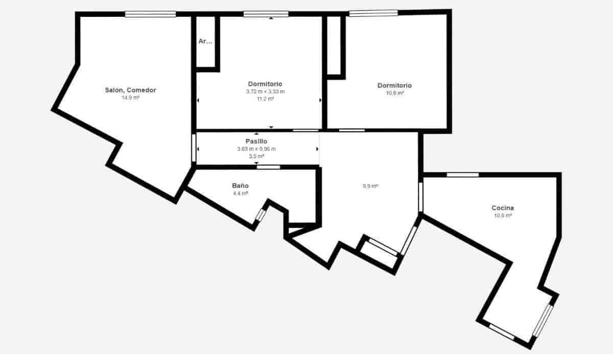 2 Zimmer Wohnung zu verkaufen in Palma de Mallorca - 429.000 € (Ref: 9738941)