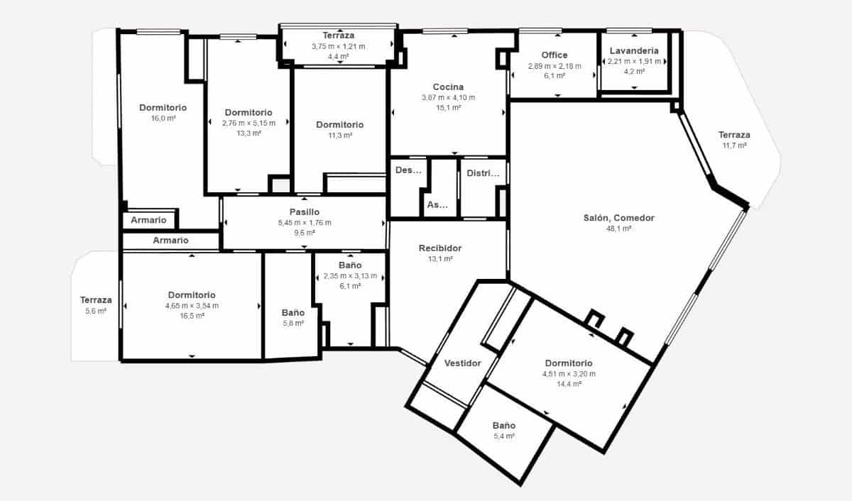 Piso de 5 habitaciones en Palma de Mallorca en venta con garaje - 1.295.000 € (Ref: 9812265)