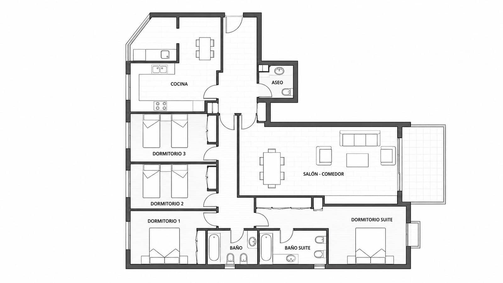 4 soverom Leilighet til salgs i Palma de Mallorca med garasje - € 799 000 (Ref: 9851894)