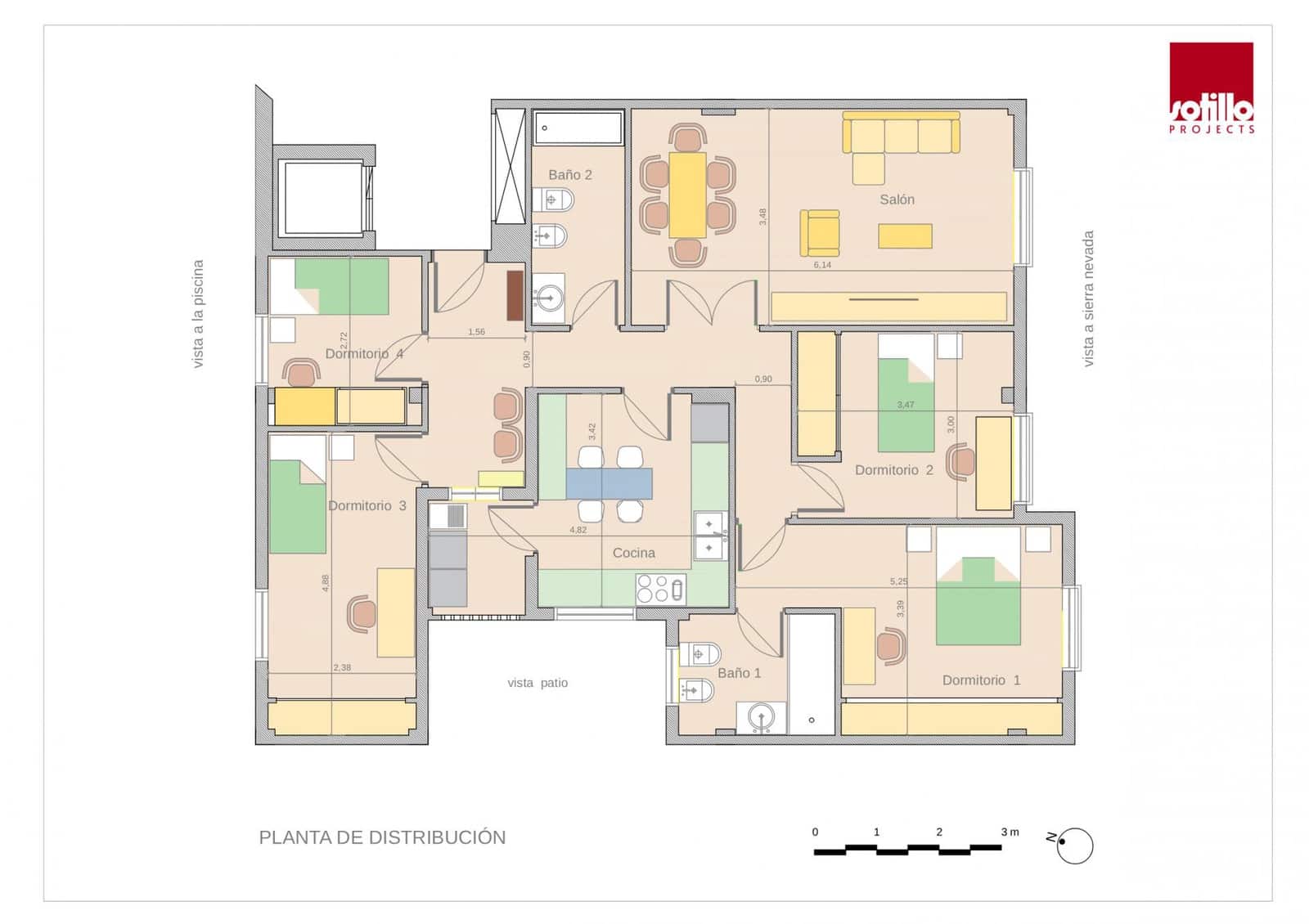 4 soveværelse Lejlighed til salg i Granada by med swimmingpool garage - € 455.000 (Ref: 10059439)