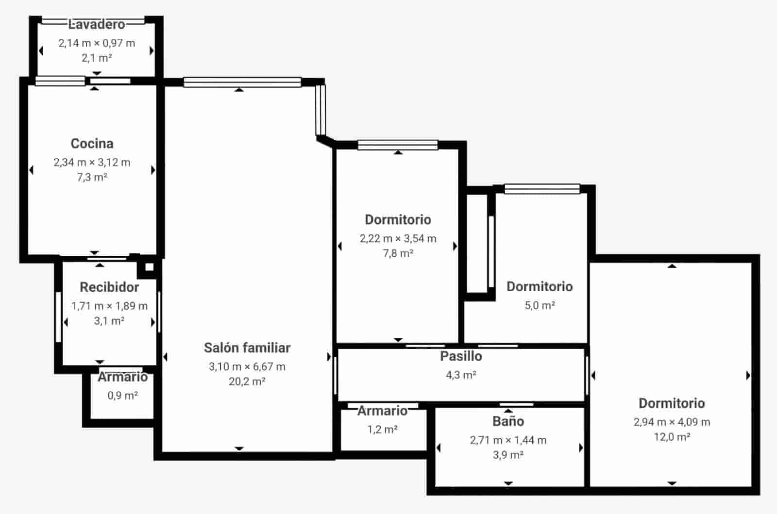 3 bedroom Flat for sale in Granada city - € 269,000 (Ref: 10089648)