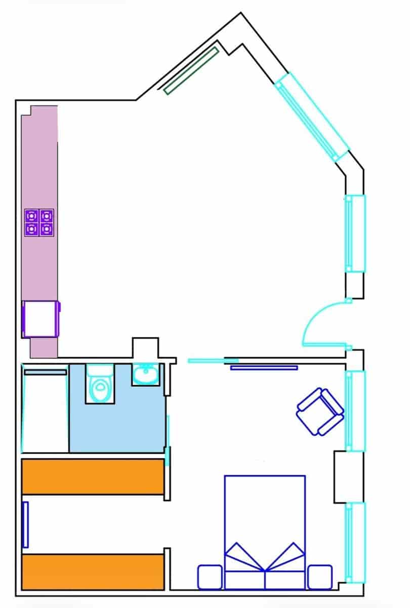 1 sovrum Lägenhet till salu i Granada stad - 189 000 € (Ref: 10159648)