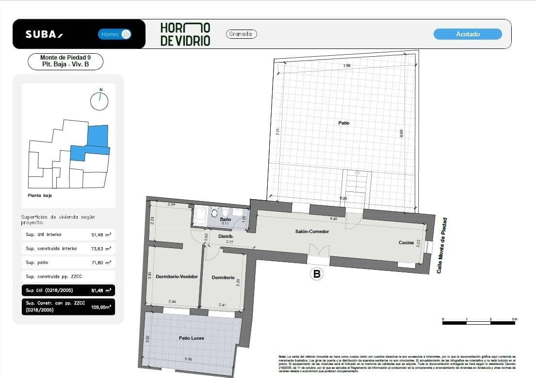 2 Zimmer Wohnung zu verkaufen in Granada Stadt - 397.000 € (Ref: 9200708)
