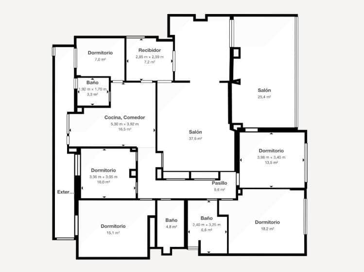 5 quarto Apartamento para venda em Granada cidade - 425 000 € (Ref: 9390587)