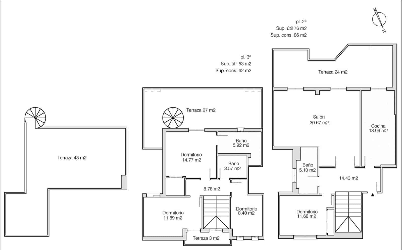 4 soverom Penthouse til salgs i Granada by med garasje - € 585 000 (Ref: 9431732)
