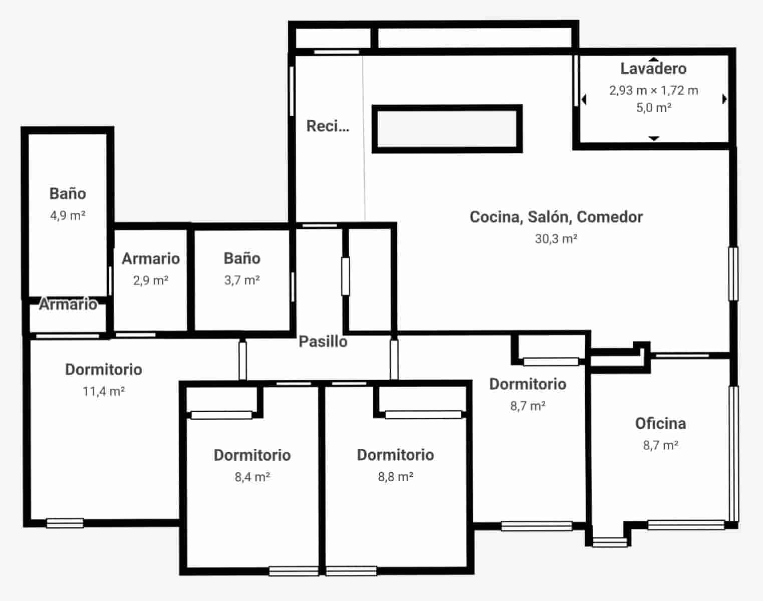 4 camera da letto Appartamento in vendita in Granada citta con piscina garage - 540.000 € (Rif: 9726862)