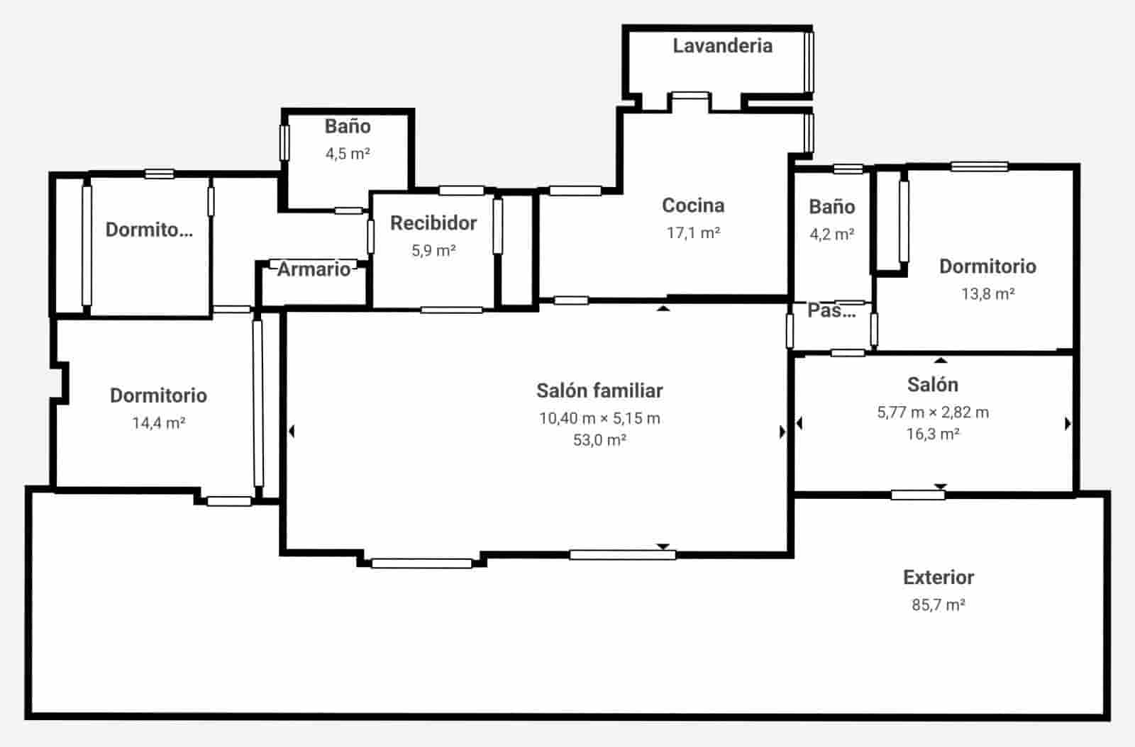 4 makuuhuone Kattohuoneisto myytävänä paikassa Granada kaupunki - 850 000 € (Ref: 9770841)