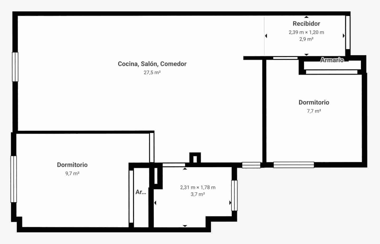 2 bedroom Flat for sale in Gojar with pool - € 139,000 (Ref: 9804593)