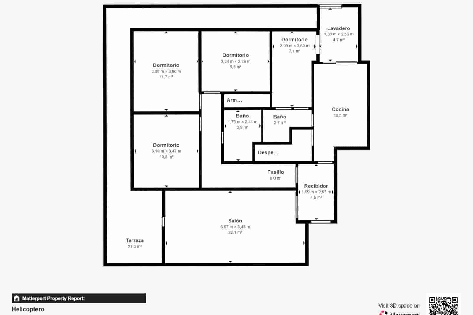 4 makuuhuone Asunto myytävänä paikassa Granada kaupunki - 334 900 € (Ref: 9808300)