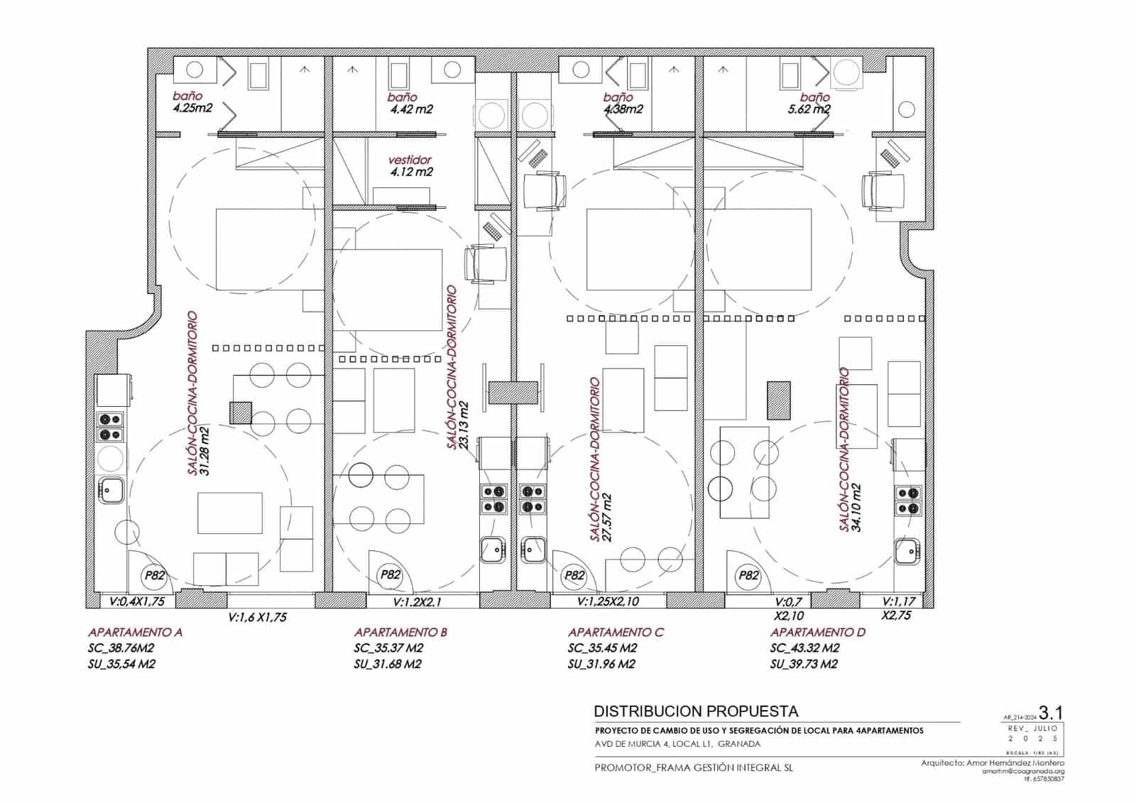 1 soverom Studio til salgs i Granada by - € 133 500 (Ref: 9825068)
