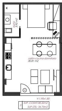 1 camera da letto Monolocale in vendita in Granada citta - 134.900 € (Rif: 9868907)
