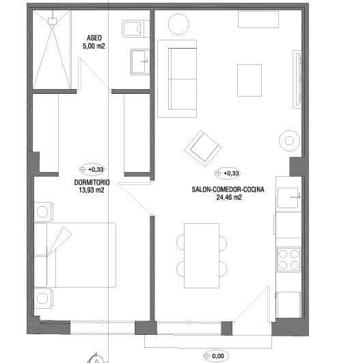 1 bedroom Flat for sale in Granada city - € 169,900 (Ref: 9975641)
