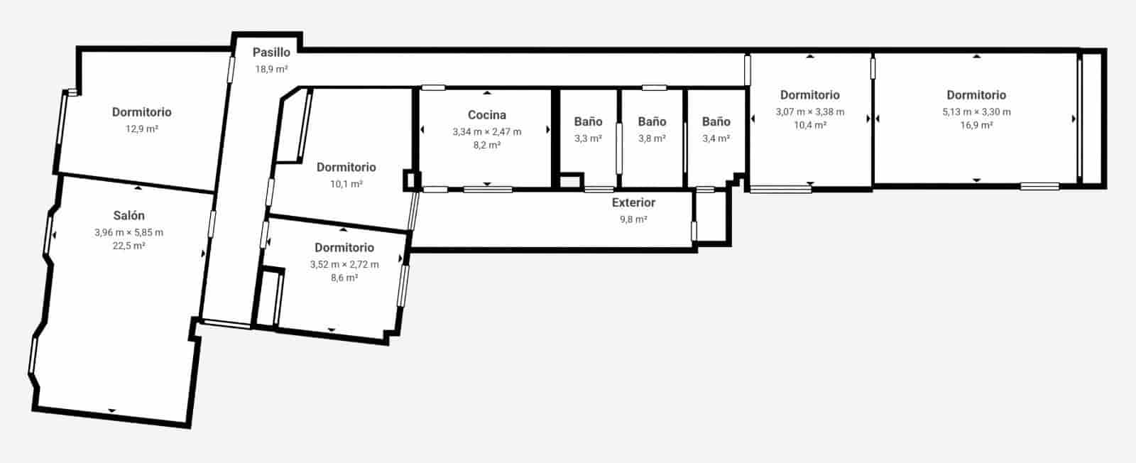 10 slaapkamer Flat te koop in Granada stad - € 595.000 (Ref: 9985162)