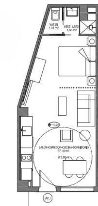 1 camera da letto Loft in vendita in Granada citta - 133.700 € (Rif: 9999699)