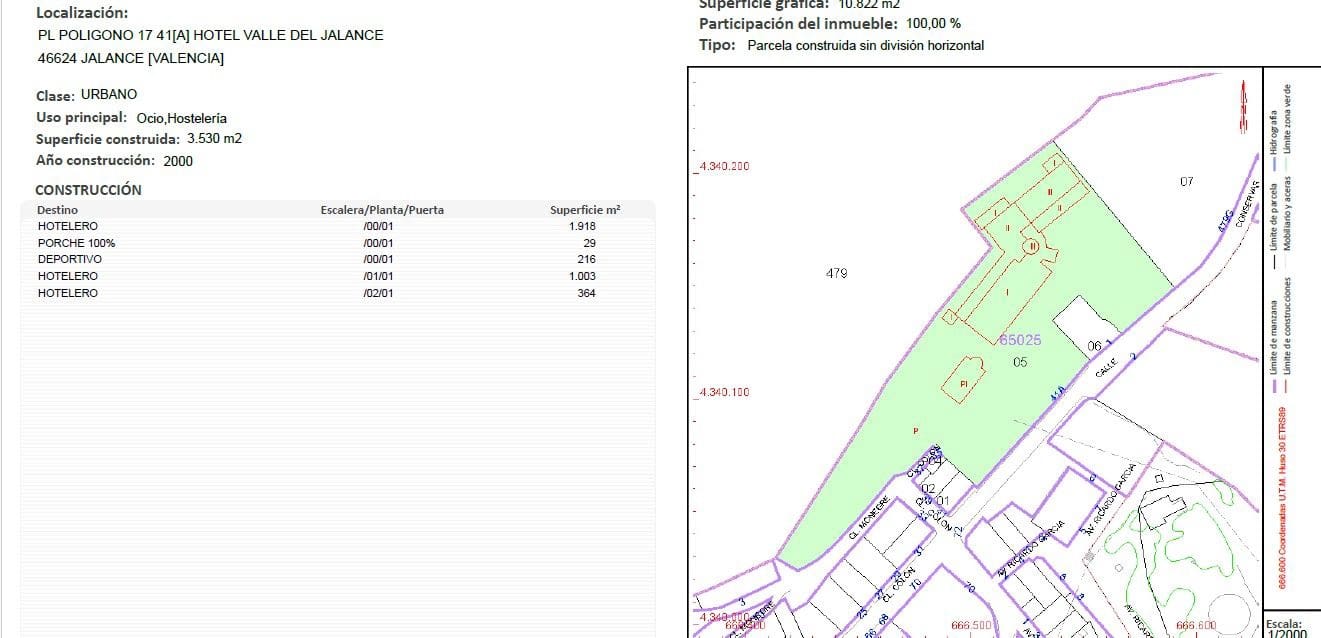44 Zimmer Hotel zu verkaufen in Jalance mit Pool - 1.305.000 € (Ref: 9467644)