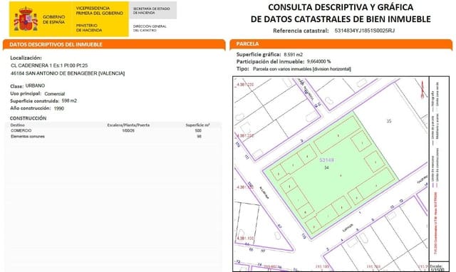 Comercial para venda em San Antonio de Benagéber - 365 000 € (Ref: 9471291)