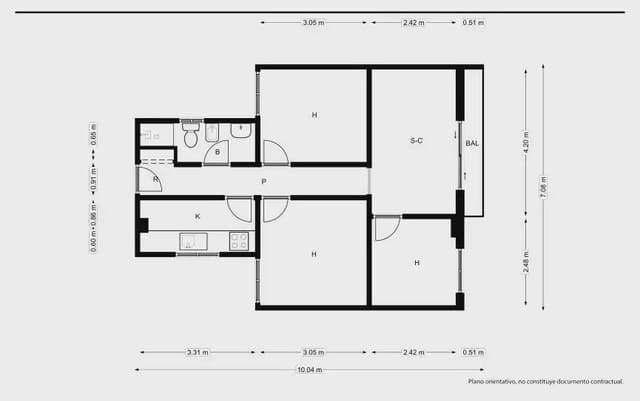 3 slaapkamer Flat te koop in La Malva-Rosa, Valencia stad - € 190.000 (Ref: 9952915)