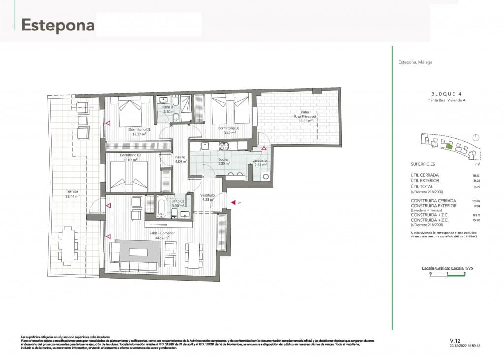 3 bedroom Apartment for sale in Estepona with pool - € 293,000 (Ref: 7638786)