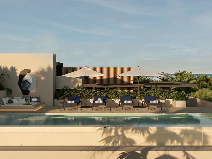 Ático de 3 habitaciones en Marbella en venta con piscina - 3.350.000 € (Ref: 7777847)