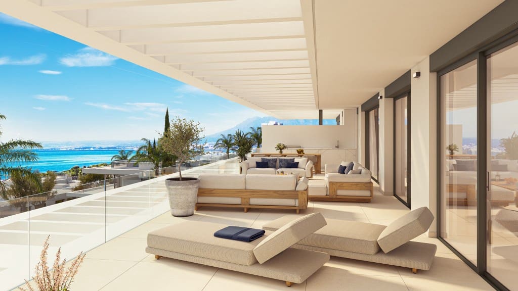 2 sypialnia Apartament na sprzedaż w Marbella z basenem - 1 020 000 € (Ref: 7777877)