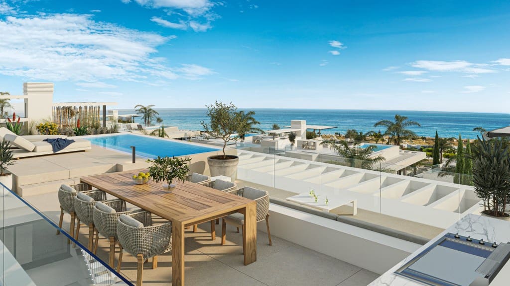 2 sypialnia Apartament na sprzedaż w Marbella z basenem - 1 020 000 € (Ref: 7777877)