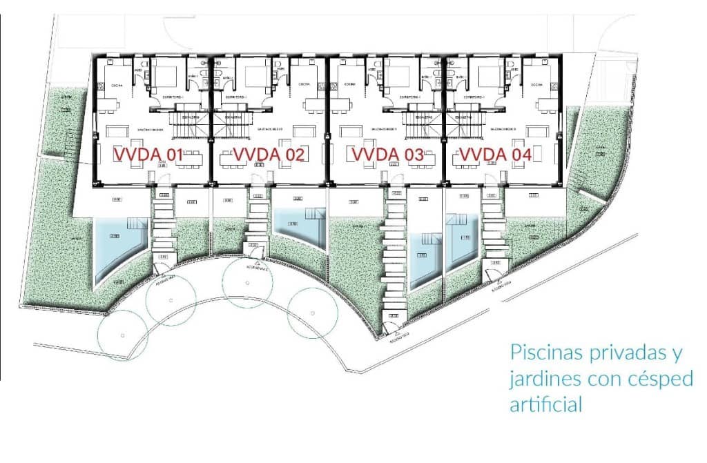 3 soveværelse Byhus til salg i Malaga by med swimmingpool - € 1.490.000 (Ref: 8755239)