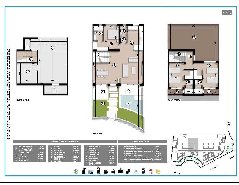 3 soveværelse Byhus til salg i Malaga by med swimmingpool - € 1.490.000 (Ref: 8755239)