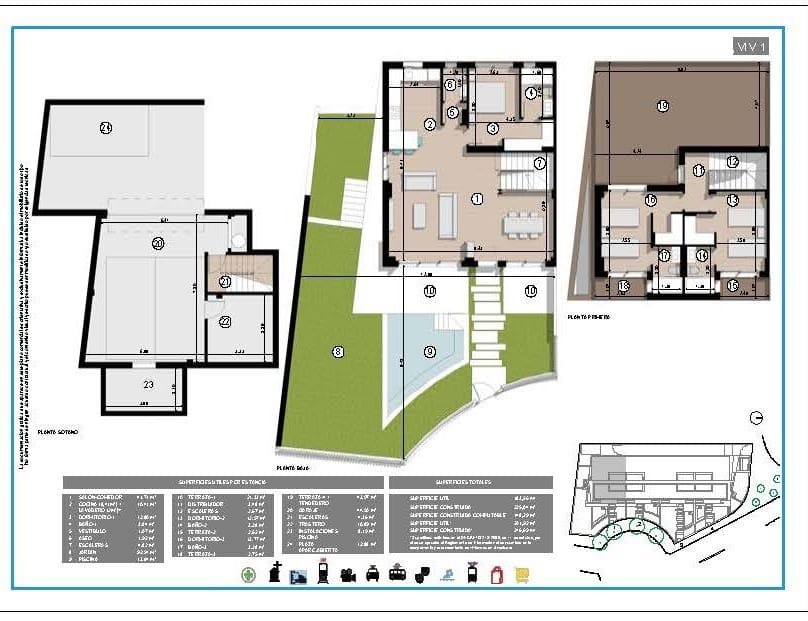 3 soveværelse Byhus til salg i Malaga by med swimmingpool - € 1.490.000 (Ref: 8755239)