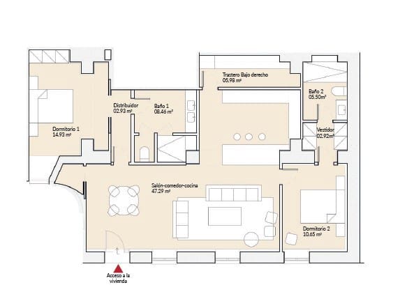 2 soveværelse Lejlighed til salg i Malaga by med swimmingpool - € 500.000 (Ref: 8928500)
