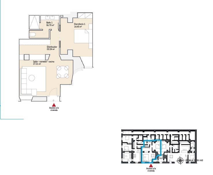 2 soveværelse Lejlighed til salg i Malaga by med swimmingpool - € 500.000 (Ref: 8928500)