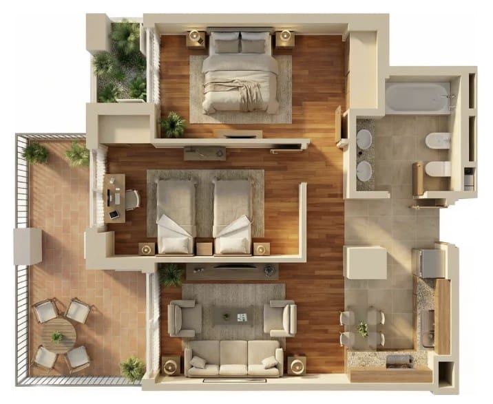 2 sypialnia Apartament na sprzedaż w Puerto del Rey z basenem - 160 000 € (Ref: 9655621)