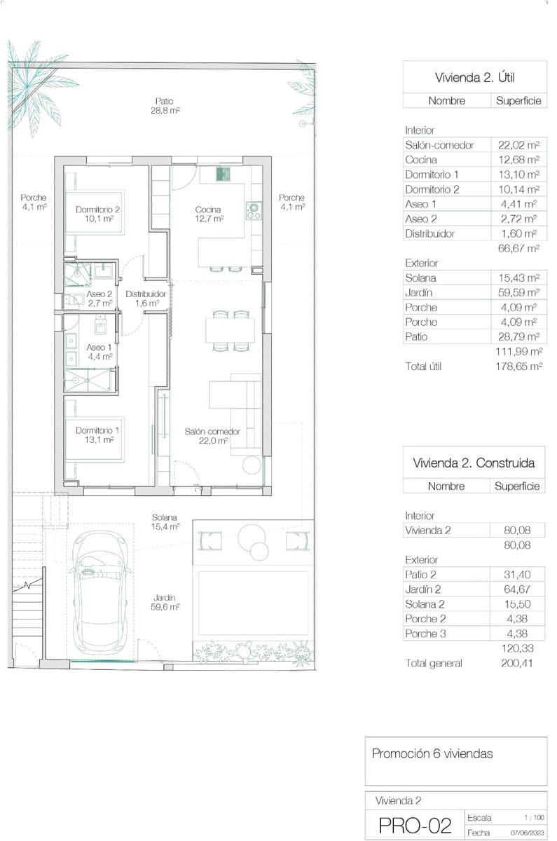 2 soveværelse Bungalow til salg i Santiago de la Ribera med swimmingpool - € 339.000 (Ref: 8247686)