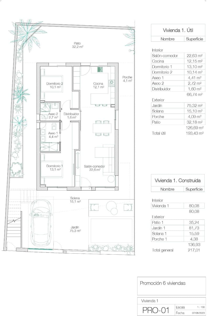 2 soveværelse Bungalow til salg i Santiago de la Ribera med swimmingpool - € 339.000 (Ref: 8247686)