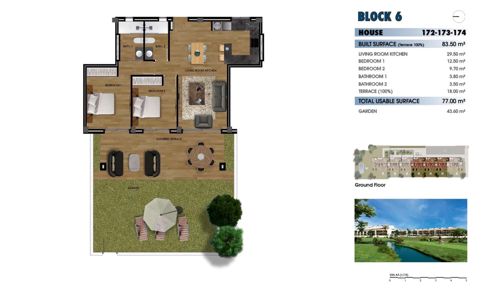 Apartamento de 2 habitaciones en Los Alcázares en venta con piscina - 255.000 € (Ref: 8879870)