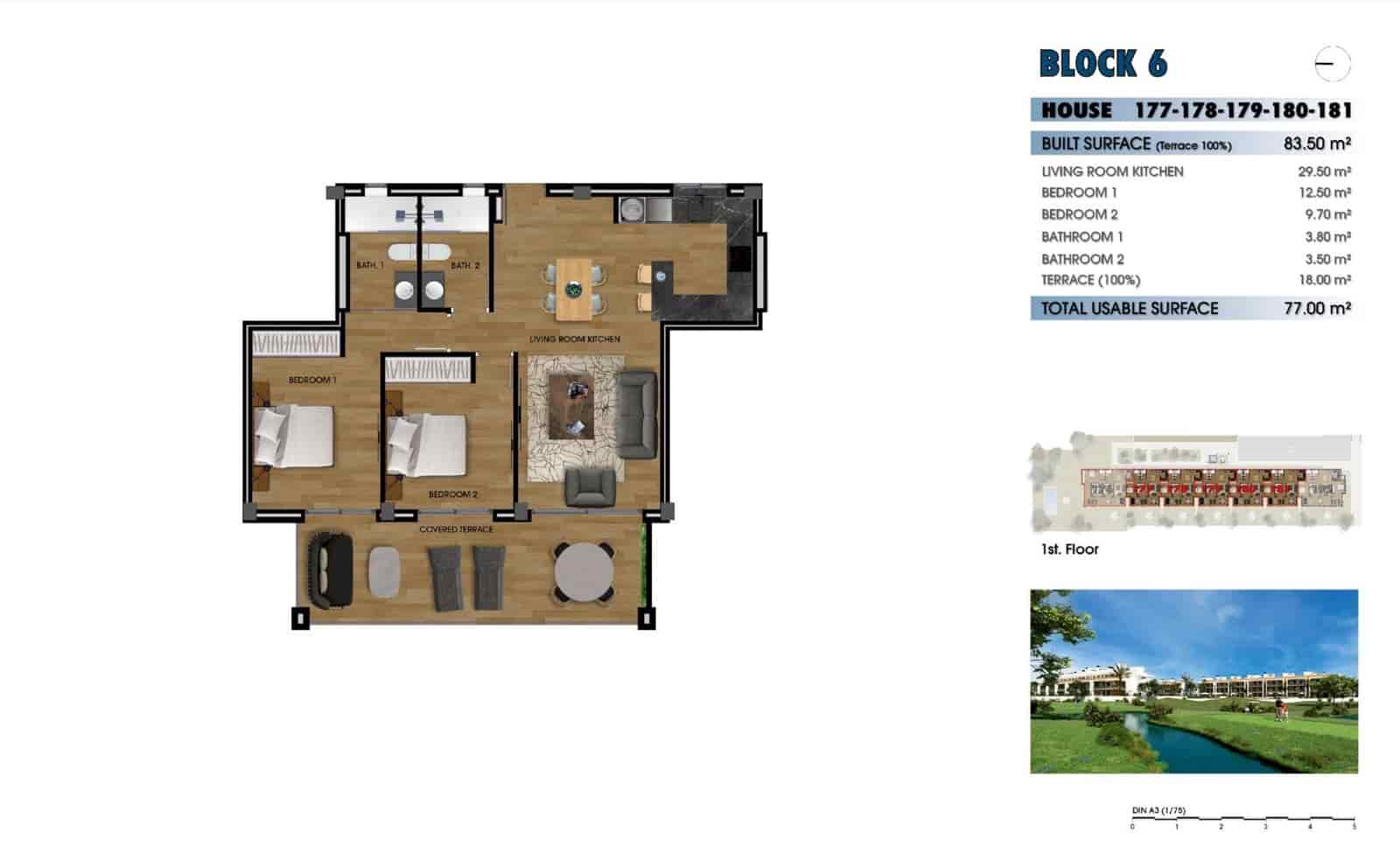 Apartamento de 2 habitaciones en Los Alcázares en venta con piscina - 255.000 € (Ref: 8879870)
