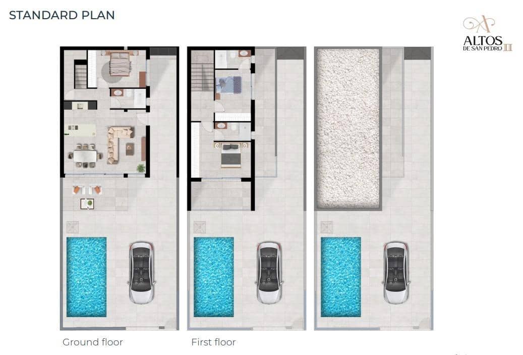 3 bedroom Villa for sale in San Pedro del Pinatar with pool - € 397,000 (Ref: 8897007)