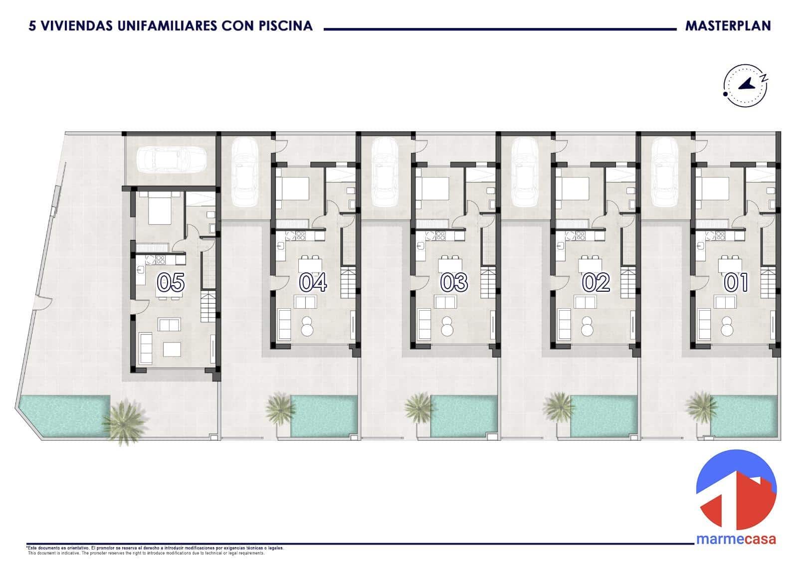 3 bedroom Villa for sale in San Pedro del Pinatar with pool - € 380,000 (Ref: 9382777)