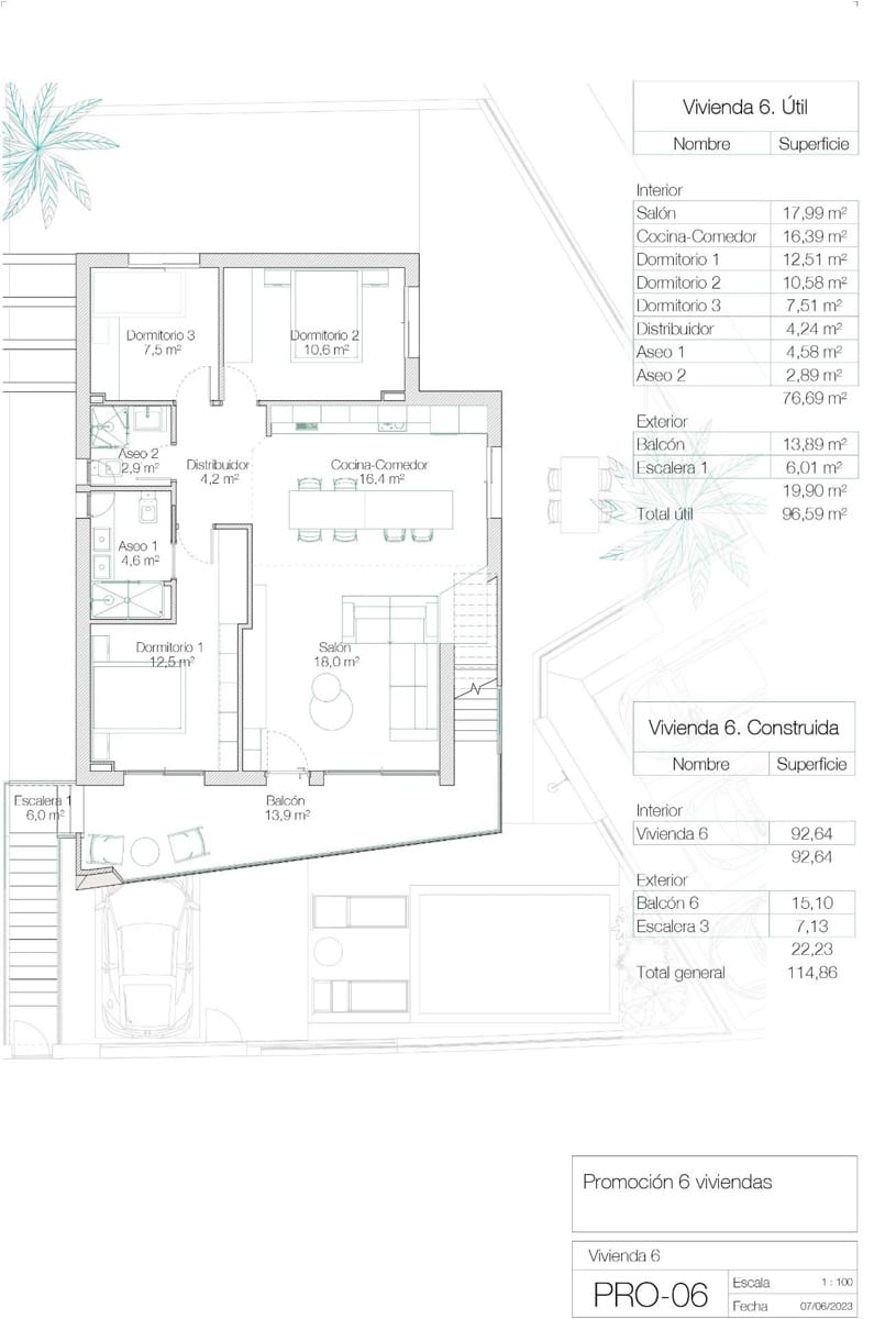 2 soverom Leilighet til salgs i Santiago de la Ribera med svømmebasseng - € 339 000 (Ref: 9551309)