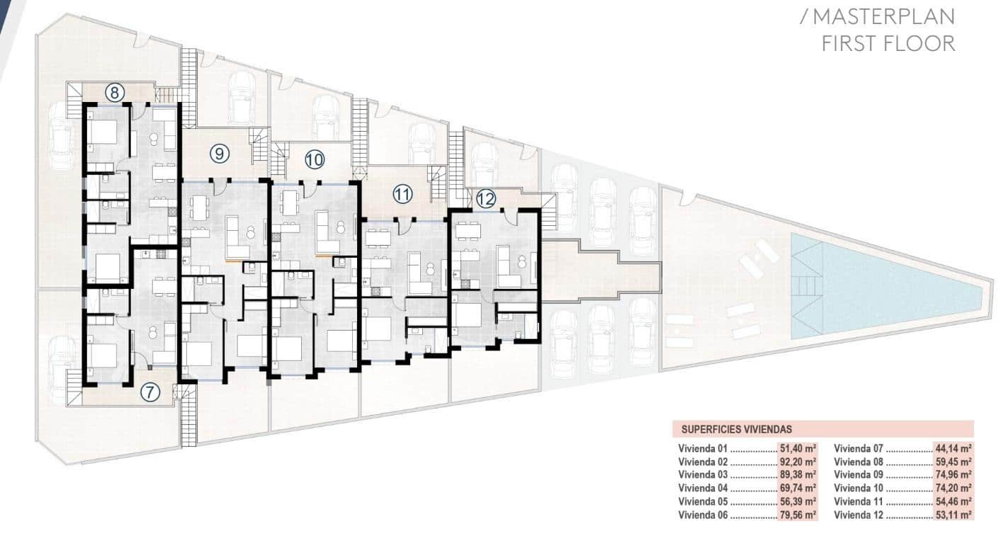 2 soveværelse Lejlighed til salg i San Pedro del Pinatar med swimmingpool - € 239.900 (Ref: 9755606)