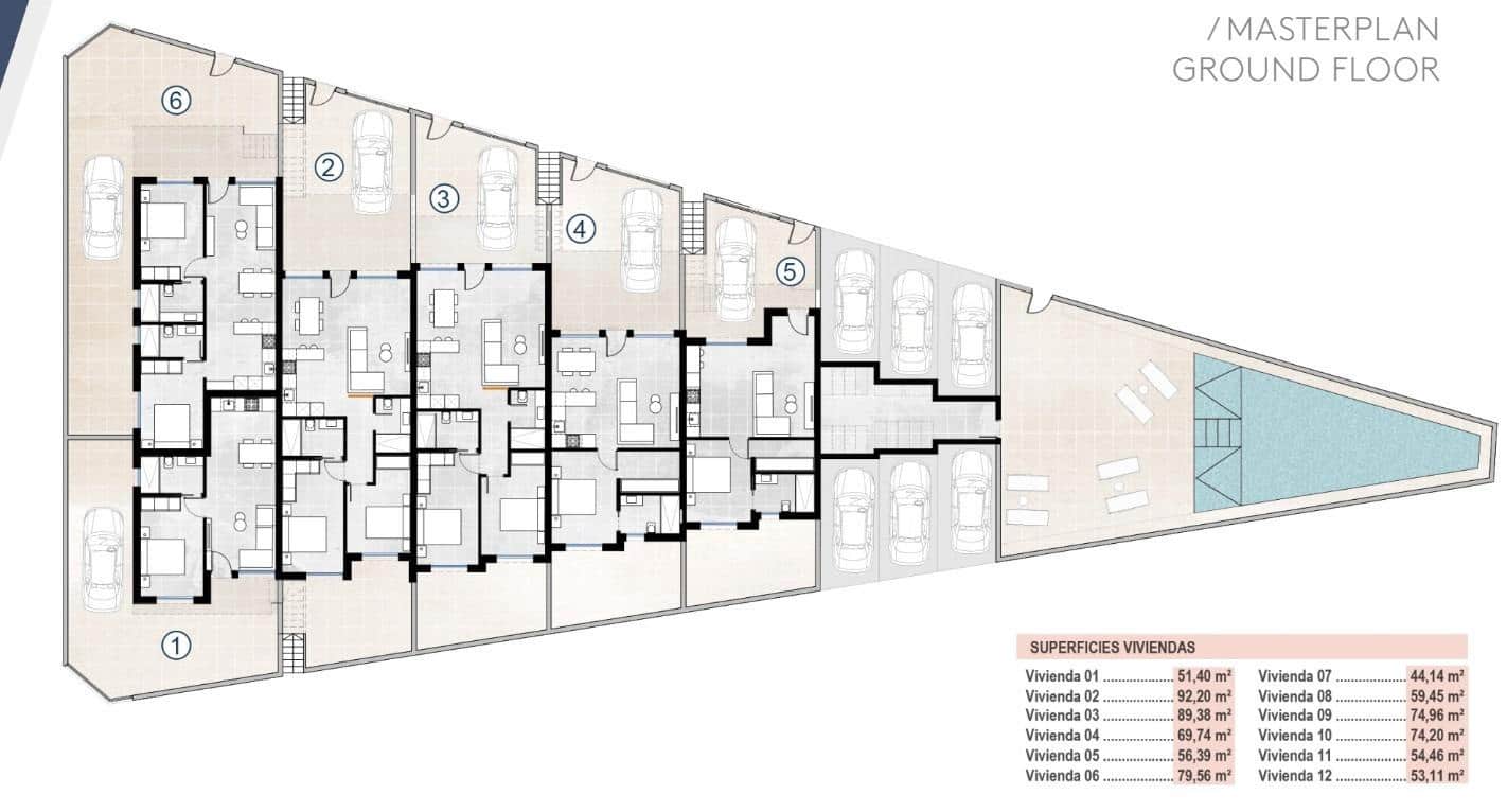 2 soveværelse Lejlighed til salg i San Pedro del Pinatar med swimmingpool - € 239.900 (Ref: 9755606)