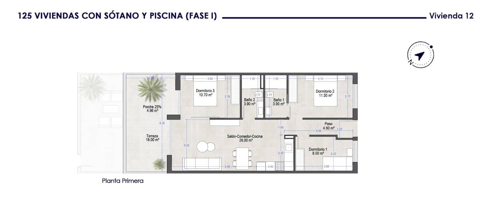 3 soveværelse Lejlighed til salg i Santiago de la Ribera med swimmingpool garage - € 250.000 (Ref: 9943639)
