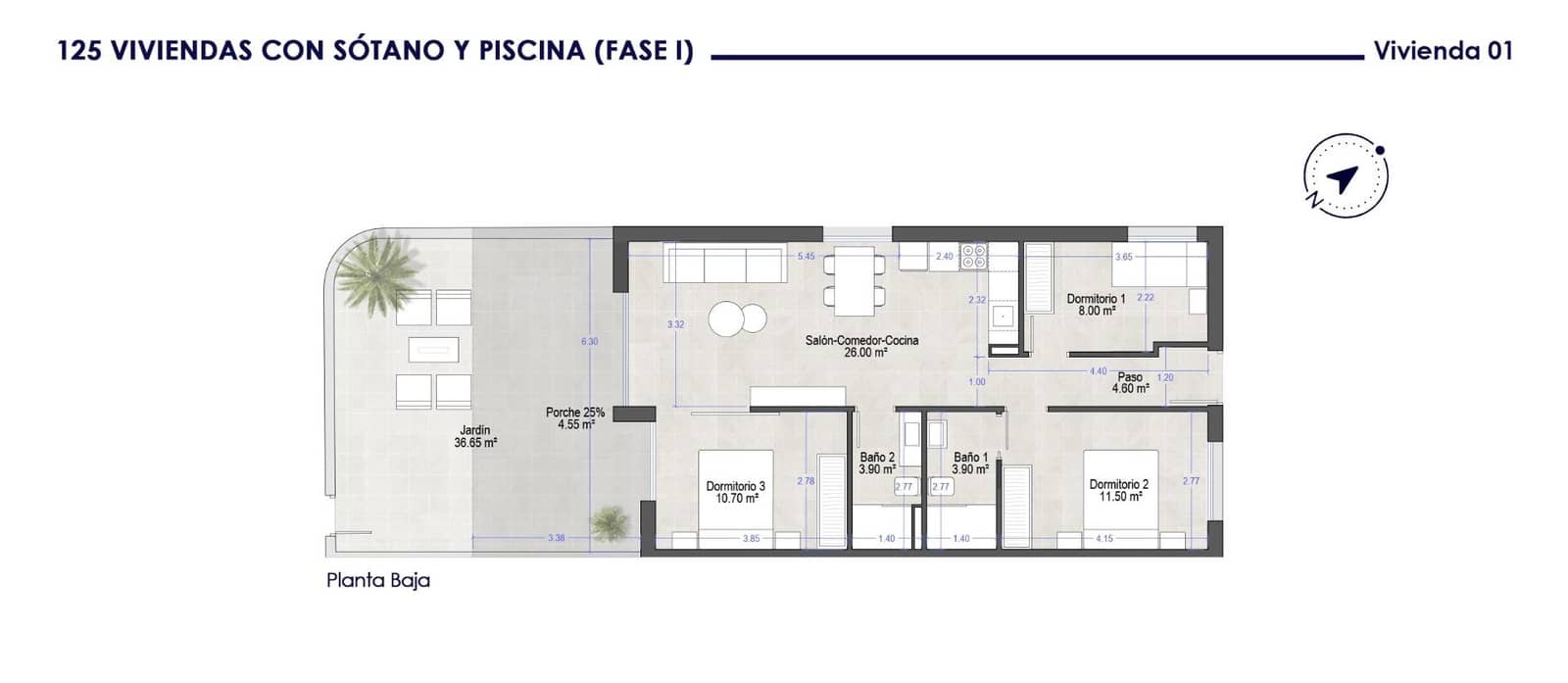 3 soveværelse Lejlighed til salg i Santiago de la Ribera med swimmingpool garage - € 250.000 (Ref: 9943639)