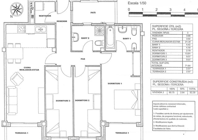 3 sypialnia Mieszkanie na sprzedaż w Amposta - 85 000 € (Ref: 9427950)
