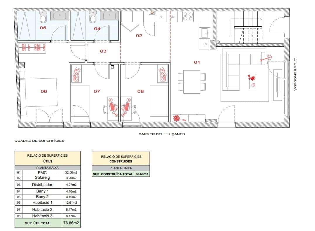 3 bedroom Flat for sale in Sabadell - € 249,500 (Ref: 9508818)
