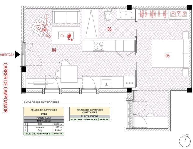 1 soveværelse Lejlighed til salg i Sabadell - € 145.000 (Ref: 9516025)