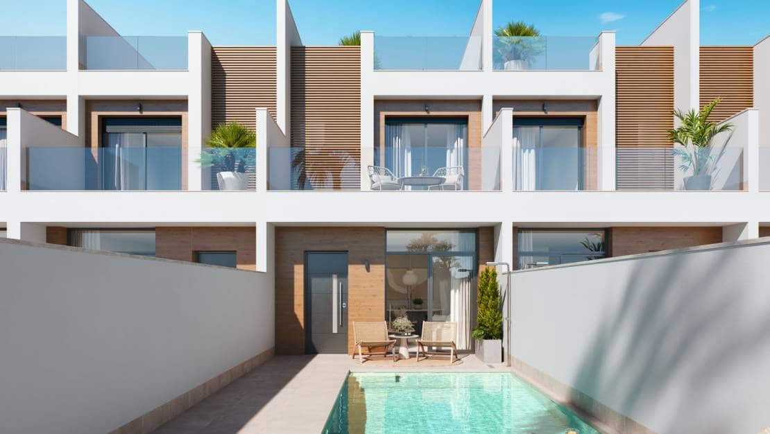 3 sovrum Radhus till salu i San Pedro del Pinatar med pool garage - 369 900 € (Ref: 7381227)