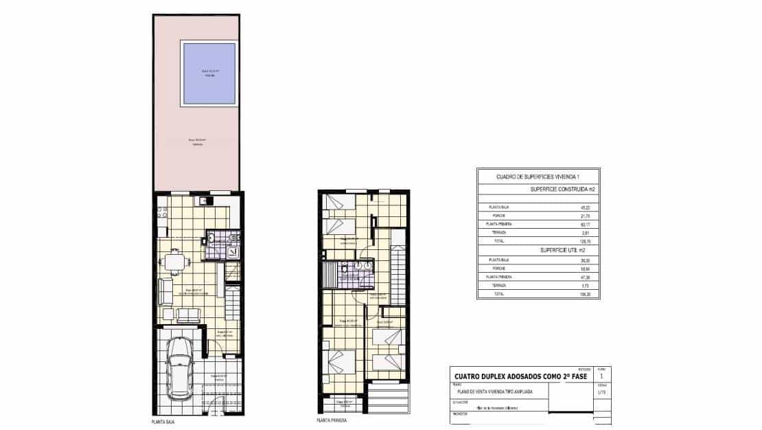 3 bedroom Semi-detached Villa for sale in Pilar de la Horadada with pool garage - € 265,000 (Ref: 8816812)